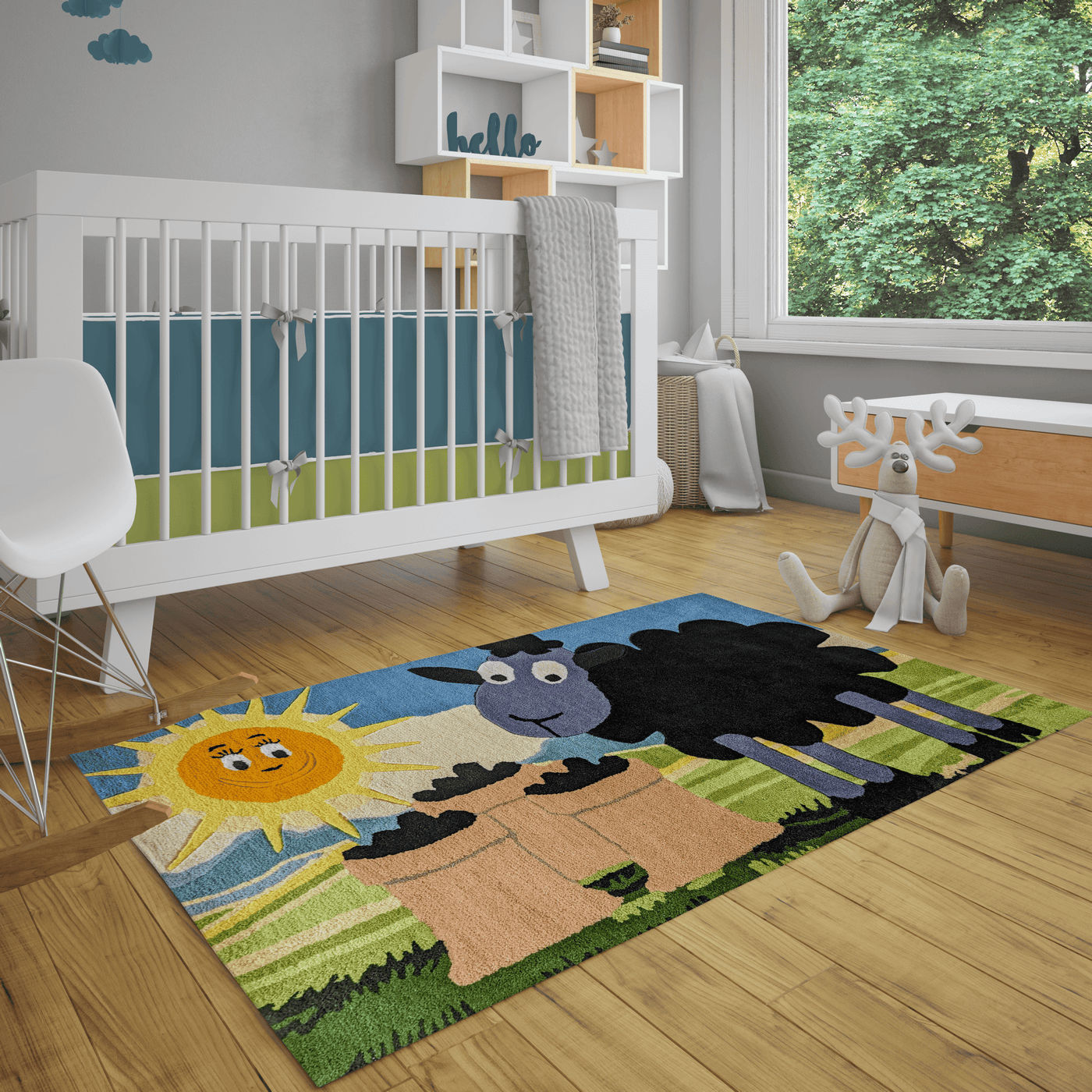 BaBa Black Sheep Rug -100% New Zealand Wool - Chickabookids