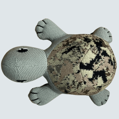 Turtle (Green) - 100% Organic Cotton knitted stuffed soft toy - Chickabookids