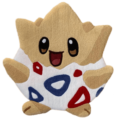 Togepi Pokemon Rug - 100% New Zealand Wool - Chickabookids