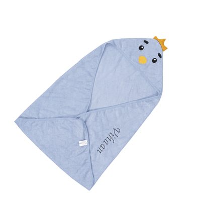 Super-soft Bamboo Cotton Hooded Towel -  Birdie Buddy - Chickabookids