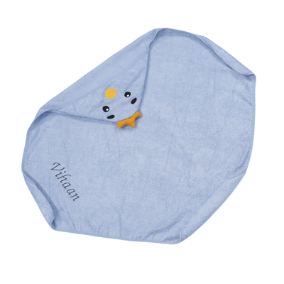 Super-soft Bamboo Cotton Hooded Towel -  Birdie Buddy - Chickabookids