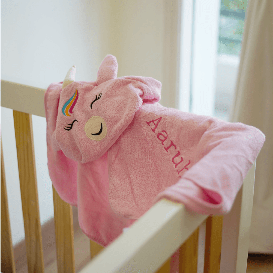 Super-soft Bamboo Cotton Hooded Towel - Uni-cuddle - Chickabookids