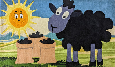 BaBa Black Sheep Rug -100% New Zealand Wool - Chickabookids