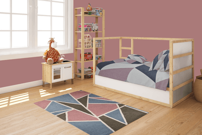 My Geometrical Print Rug - 100% New Zealand Wool - Chickabookids