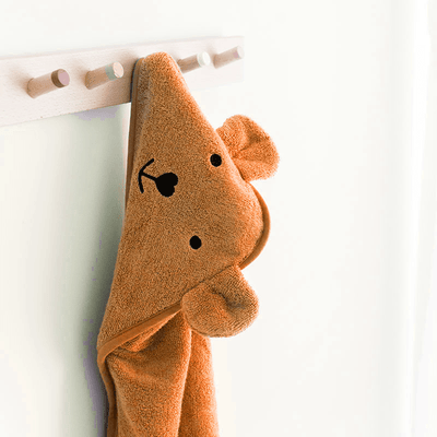 Bamboo Towel With Hood- Camel - Chickabookids