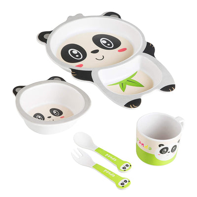 Bamboo Cutlery Set - Panda - Chickabookids