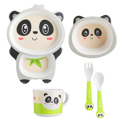 Bamboo Cutlery Set - Panda - Chickabookids