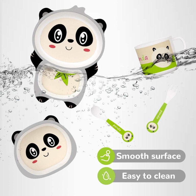 Bamboo Cutlery Set - Panda - Chickabookids