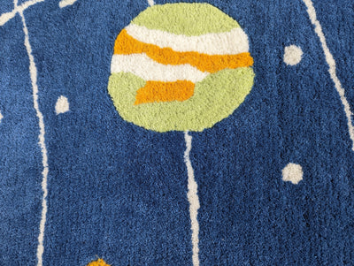 Planets Rug - 100% New Zealand wool - Chickabookids