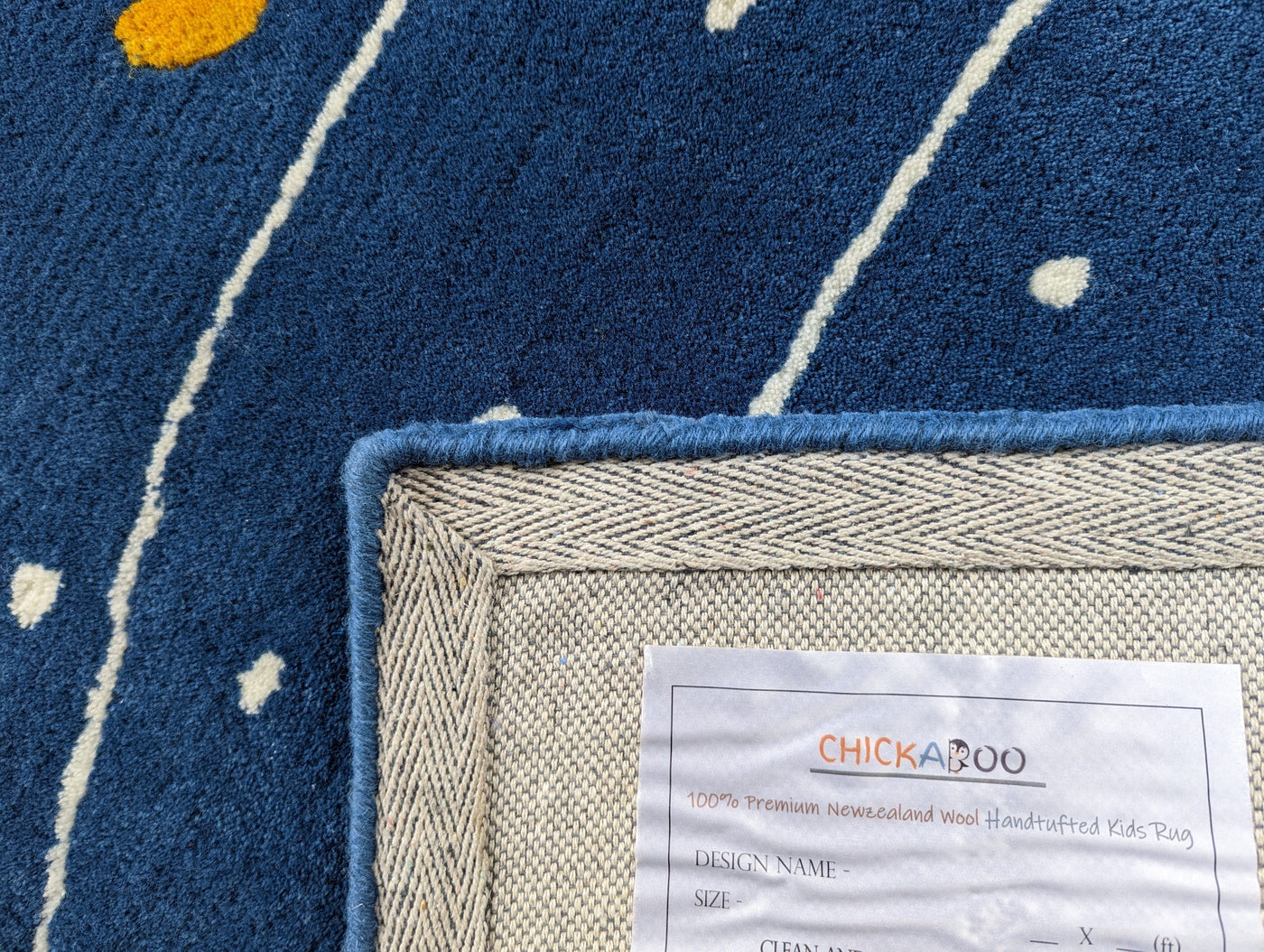 Planets Rug - 100% New Zealand wool - Chickabookids